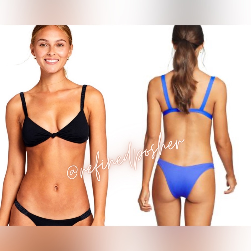 Vitamin A Zuri Bralette Bikini Top & California High Leg Bottoms SET 4/XS NWT